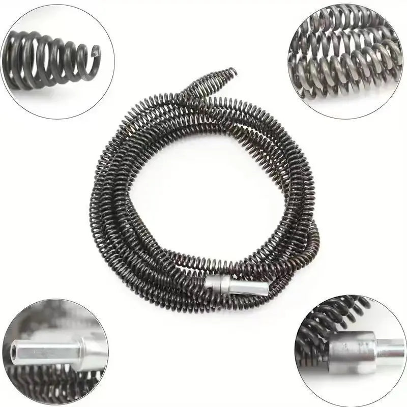 Drill-Powered Flexible Drain Auger