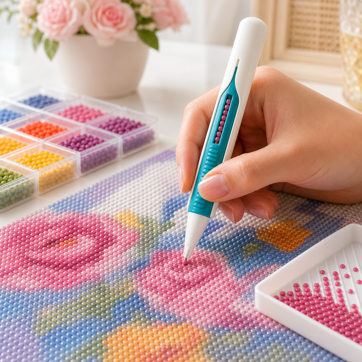 🔥Last Day 50% OFF - 💎 Automatic Diamond Painting Bead dispenser