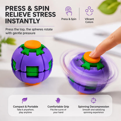 Press & Spin Fidget Ball