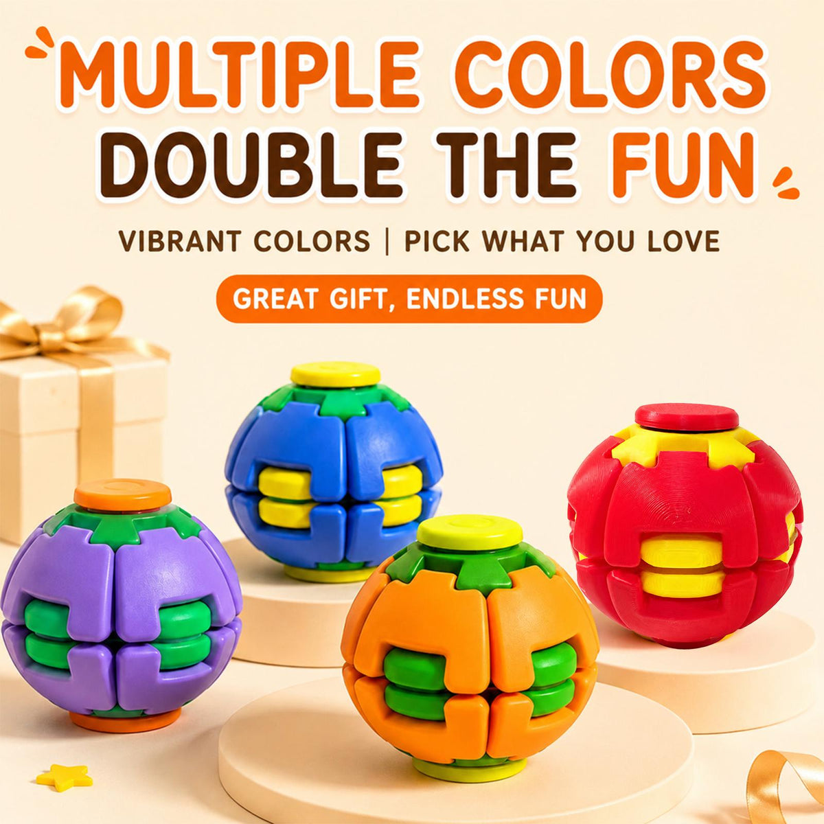 Press & Spin Fidget Ball
