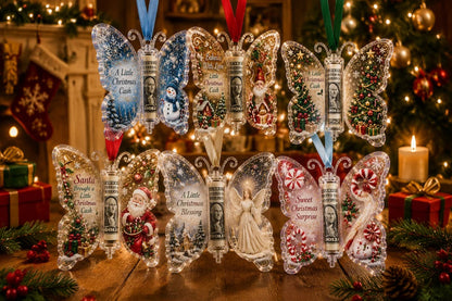 🦋 💵 Christmas Cash Gift Butterfly Ornament🎄 ✨