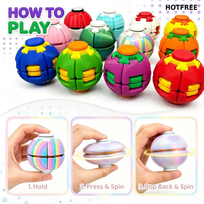Press & Spin Fidget Ball