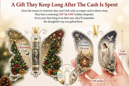 🦋 💵 Christmas Cash Gift Butterfly Ornament🎄 ✨