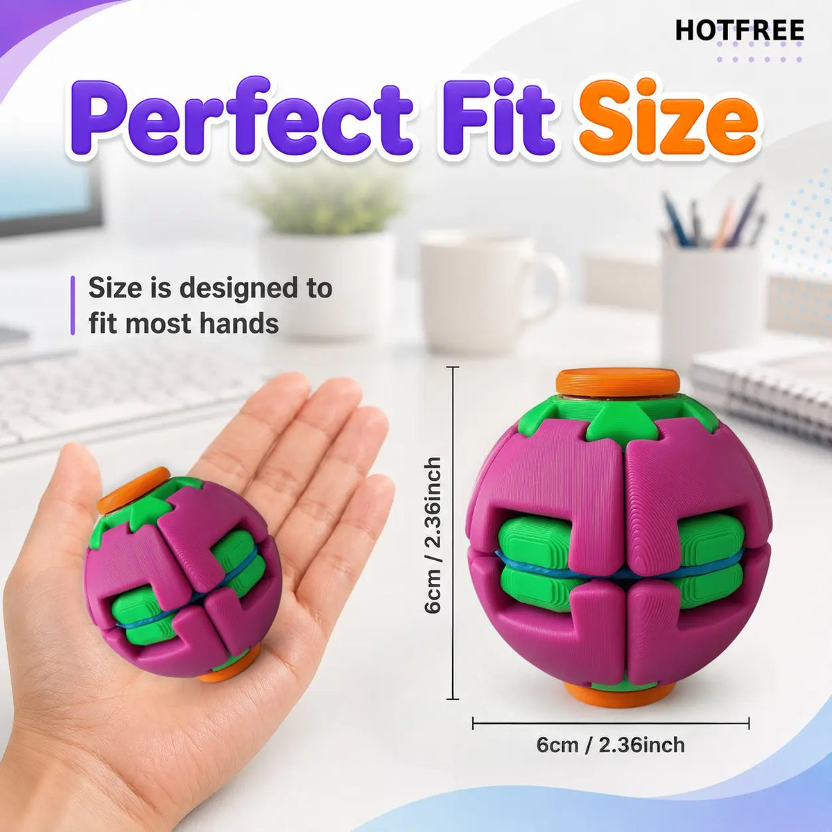Press & Spin Fidget Ball
