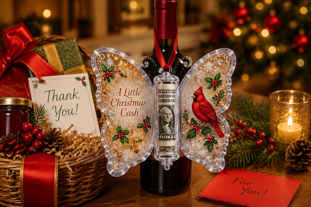 🦋 💵 Christmas Cash Gift Butterfly Ornament🎄 ✨