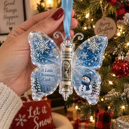 🦋 💵 Christmas Cash Gift Butterfly Ornament🎄 ✨