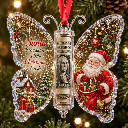 🦋 💵 Christmas Cash Gift Butterfly Ornament🎄 ✨