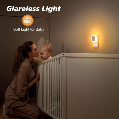 🔥Limited Time Buy More Get More Free!🔥SnugGlow™ Dusk-to-Dawn Night Lights