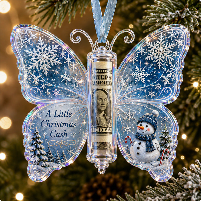 🦋 💵 Christmas Cash Gift Butterfly Ornament🎄 ✨