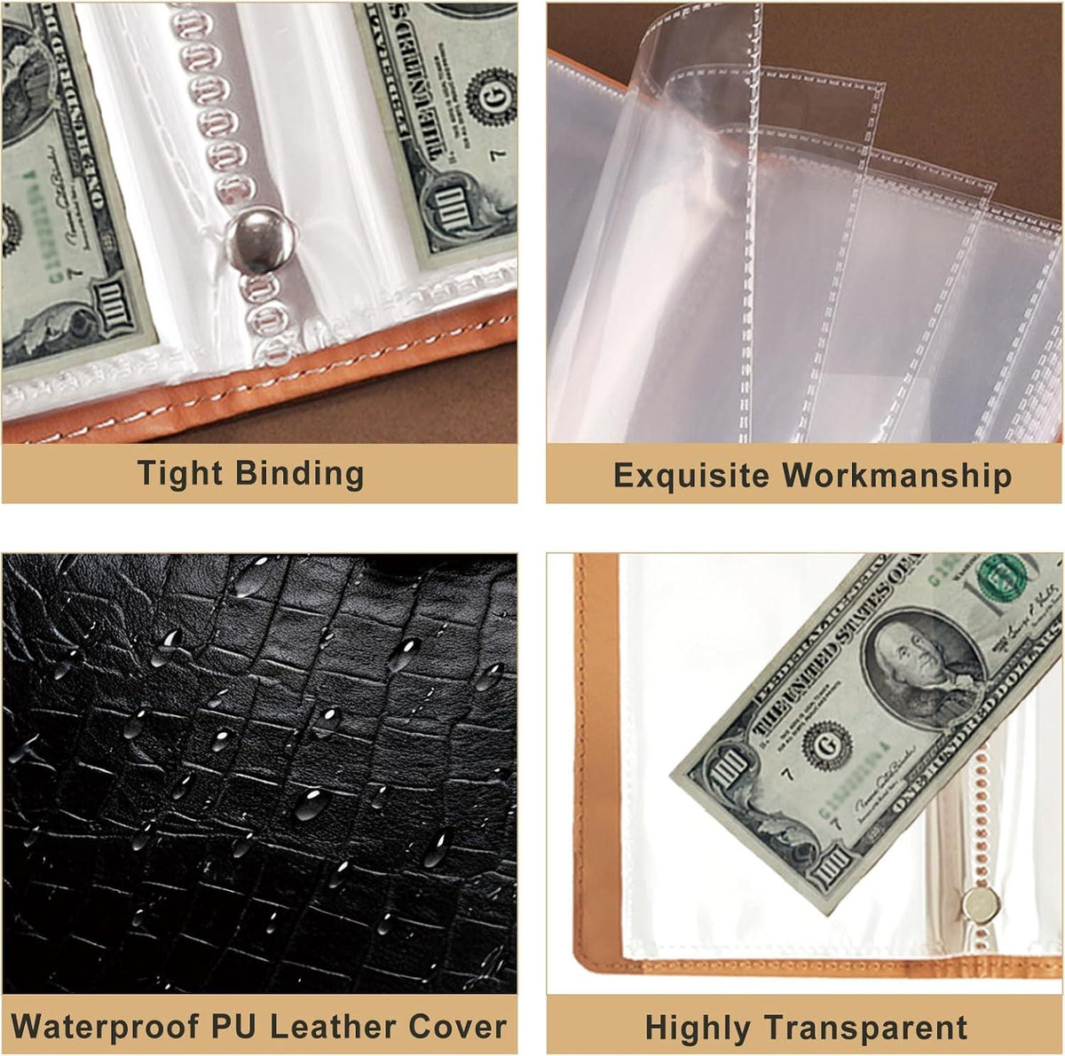🔒Lockable Banknote Collection Album