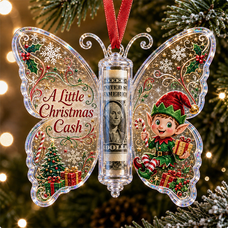 🦋 💵 Christmas Cash Gift Butterfly Ornament🎄 ✨