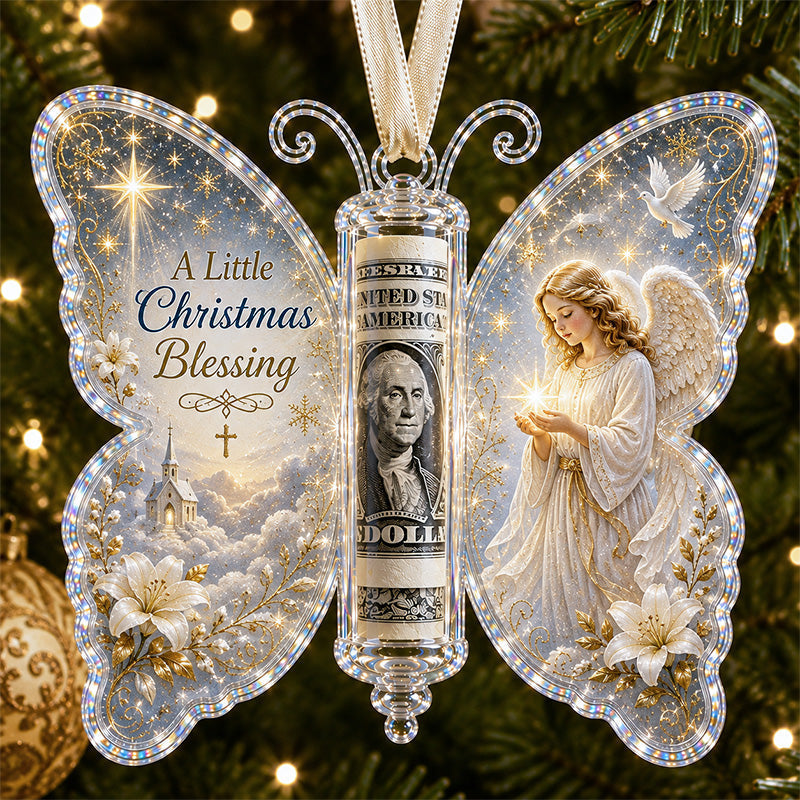 🦋 💵 Christmas Cash Gift Butterfly Ornament🎄 ✨