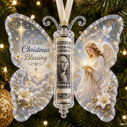 🦋 💵 Christmas Cash Gift Butterfly Ornament🎄 ✨