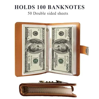 🔒Lockable Banknote Collection Album