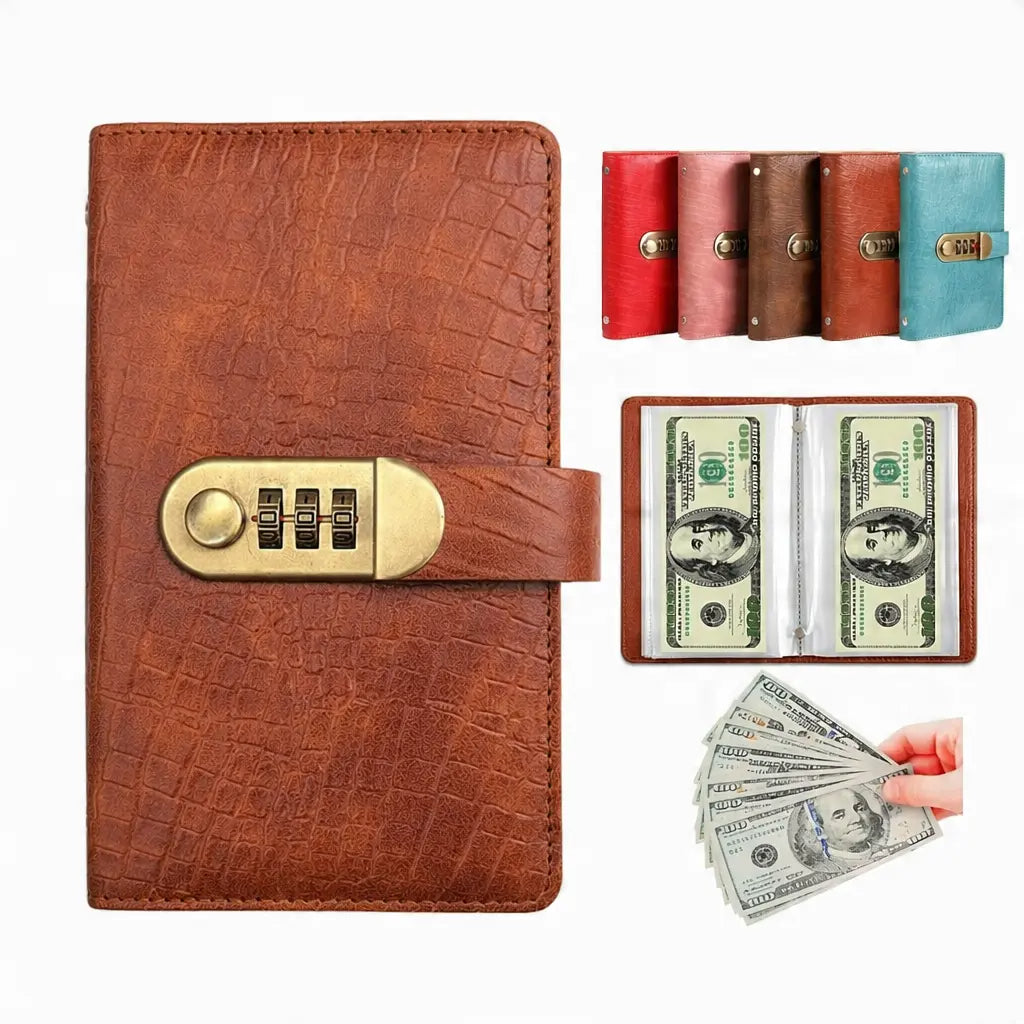 🔒Lockable Banknote Collection Album