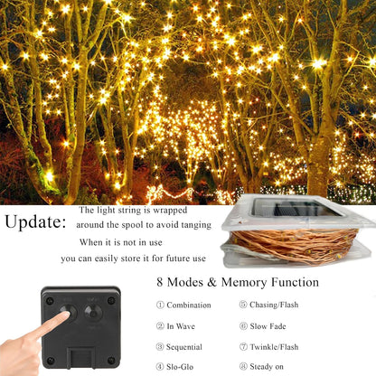 SunsetGlow™ Solar String Lights — 72FT / 200 LEDs