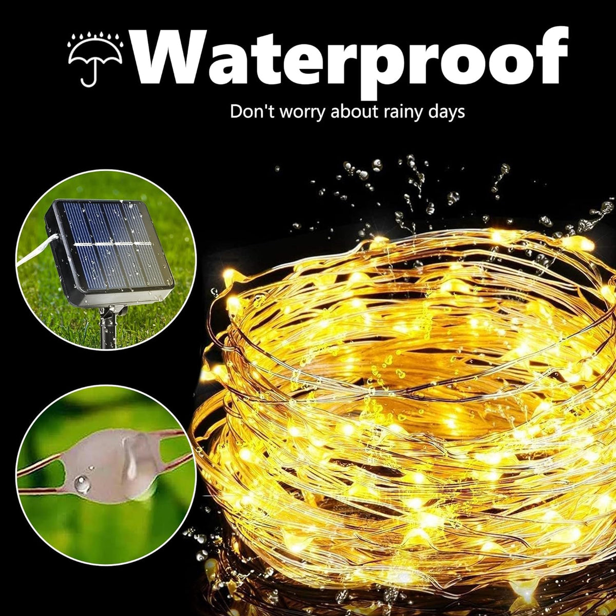 SunsetGlow™ Solar String Lights — 72FT / 200 LEDs