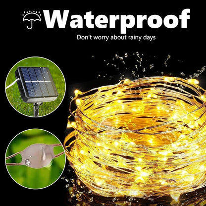 SunsetGlow™ Solar String Lights — 72FT / 200 LEDs