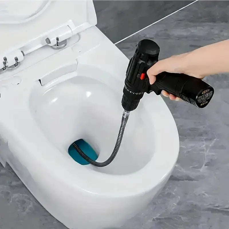 Drill-Powered Flexible Drain Auger