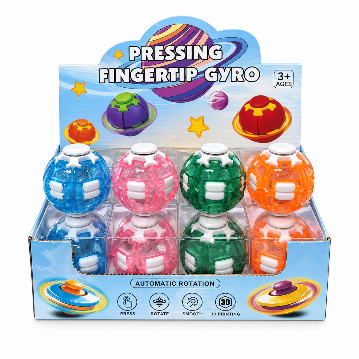 Press & Spin Fidget Ball