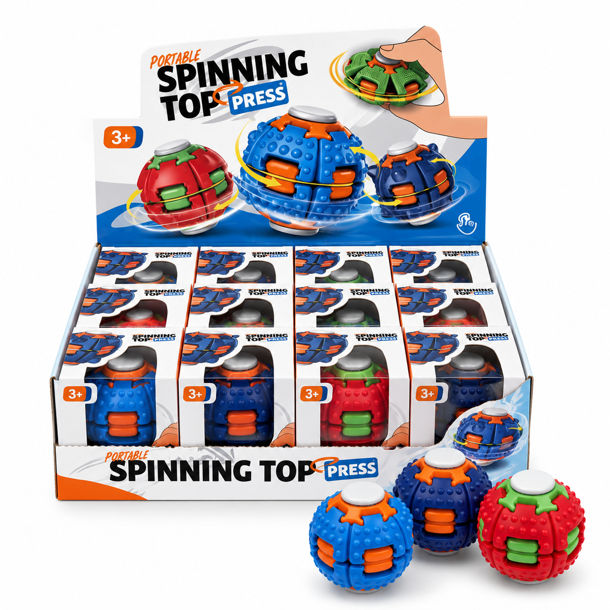 Press & Spin Fidget Ball