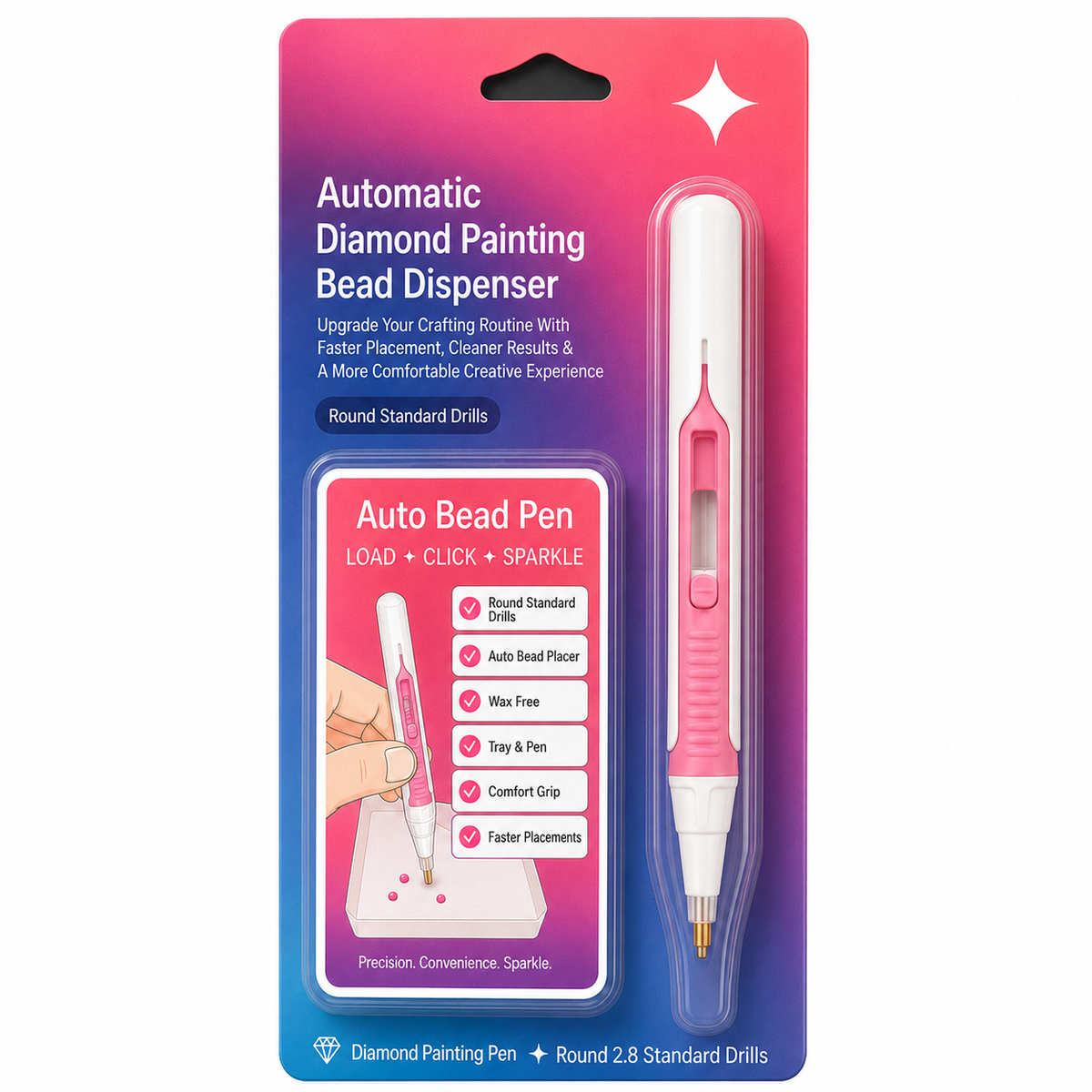 🔥Last Day 50% OFF - 💎 Automatic Diamond Painting Bead dispenser