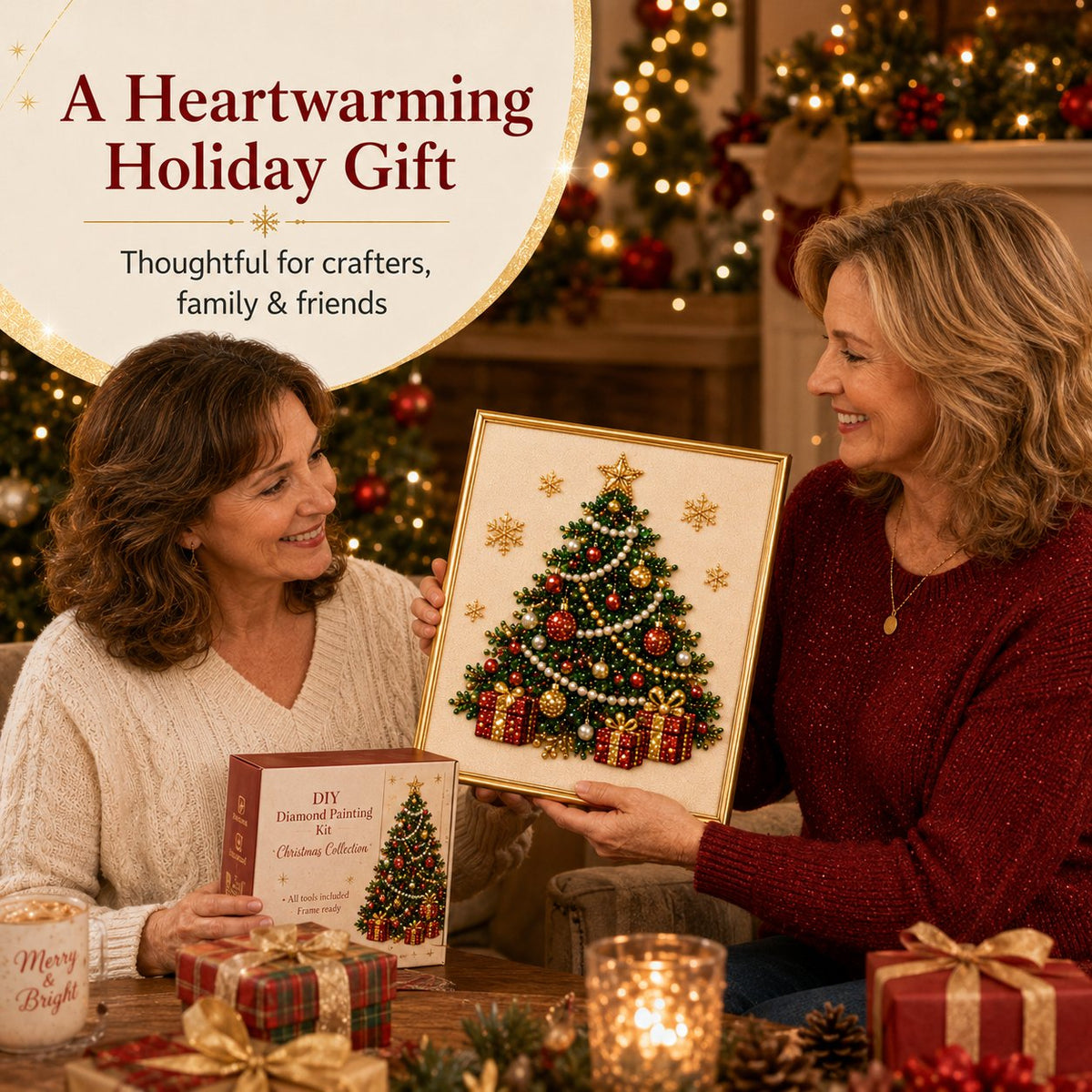 ✨ 3D Christmas Pearl Craft Kit – Relaxing DIY Holiday Art (📦 Free Shipping on 2+)