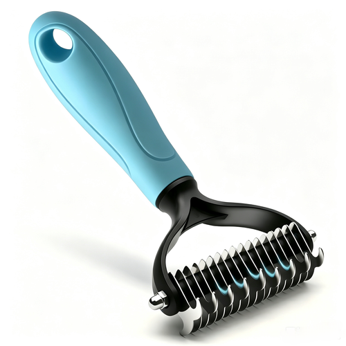 Double-Sided Pet Dematting Rake Comb for Cats & Dogs