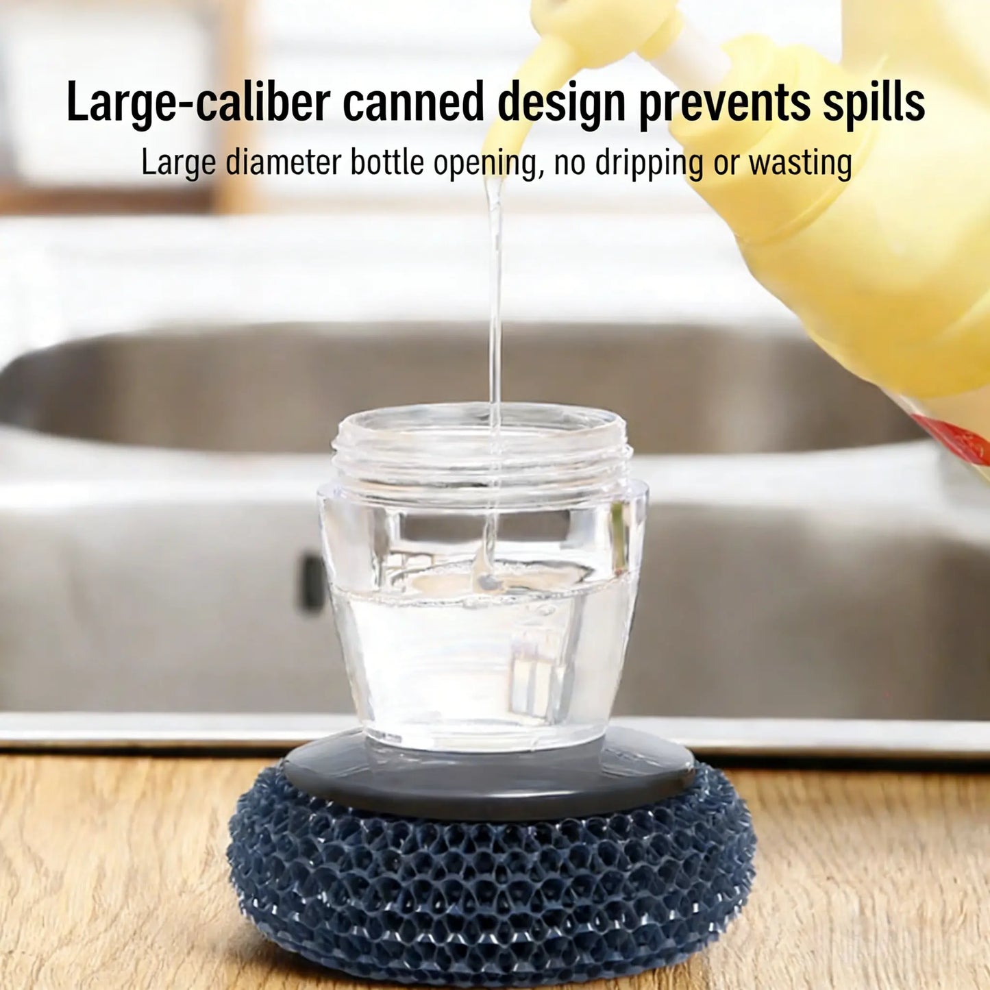 Large refill opening for dish soap