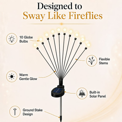 🌟 BUY 2 GET 1 FREE | Magical Dancing Solar Firefly Lights ✨