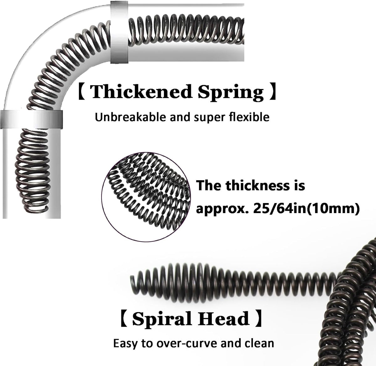 Drill-Powered Flexible Drain Auger