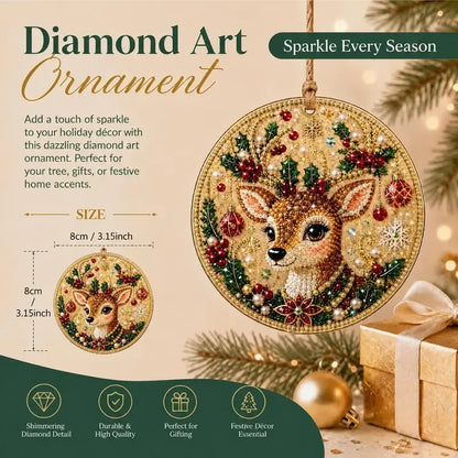 🎄Christmas Pearl & Gem Ornament Kit – 6 Piece DIY Set