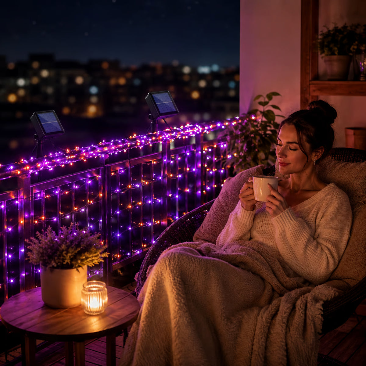 SunsetGlow™ Solar String Lights — 72FT / 200 LEDs