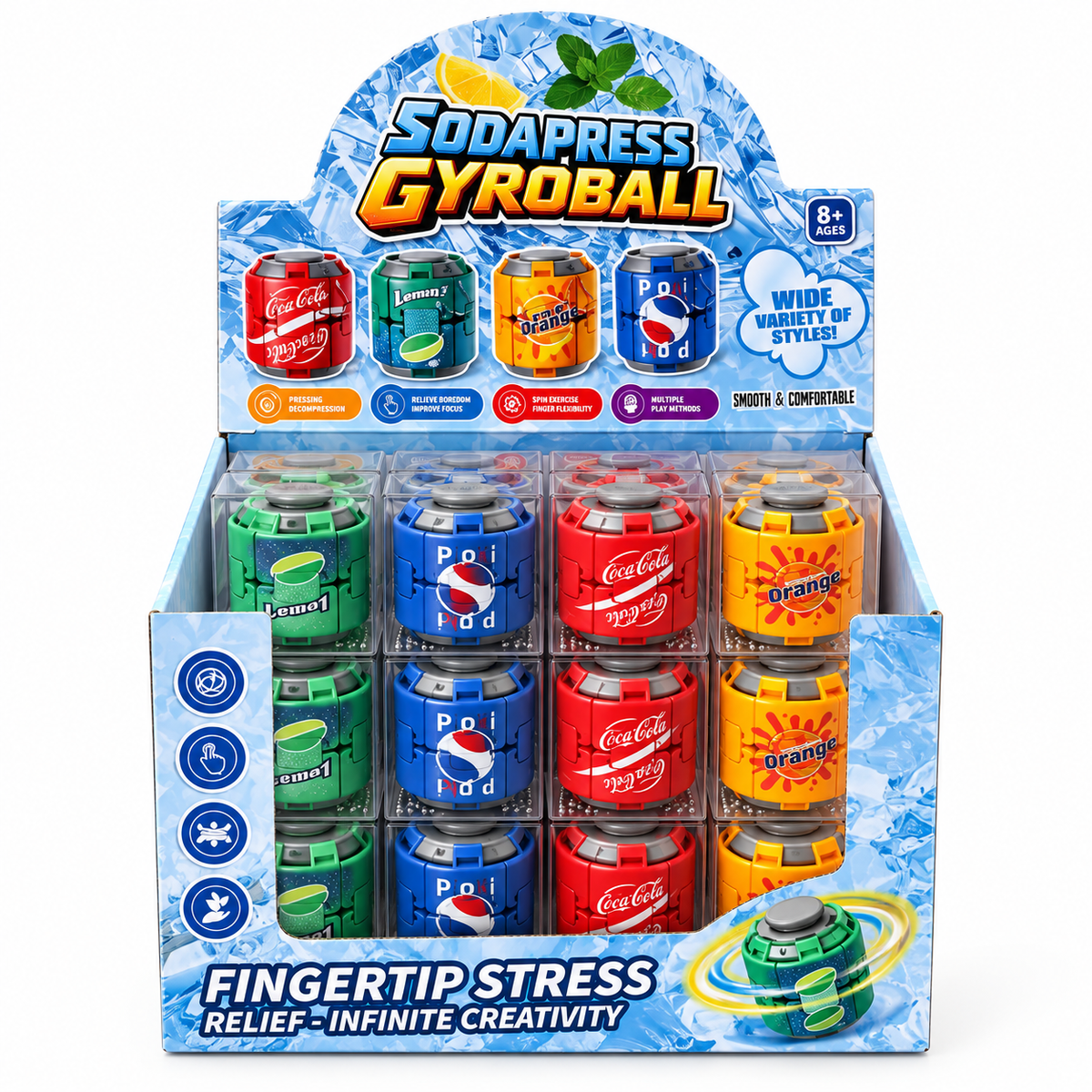 Press & Spin Fidget Ball