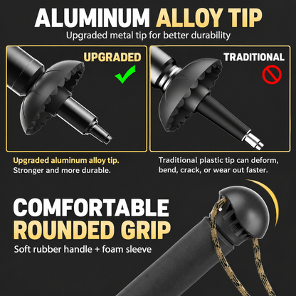 Modular Glow Trekking Pole with Detachable Flashlight