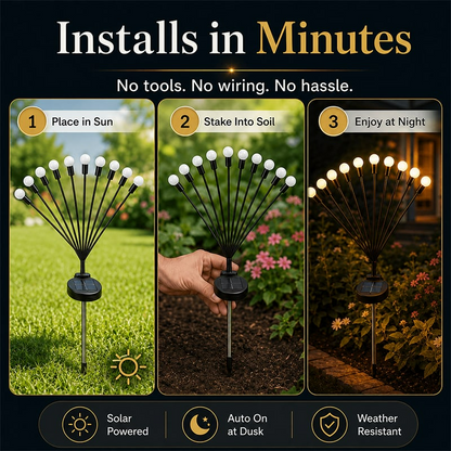 🌟 BUY 2 GET 1 FREE | Magical Dancing Solar Firefly Lights ✨