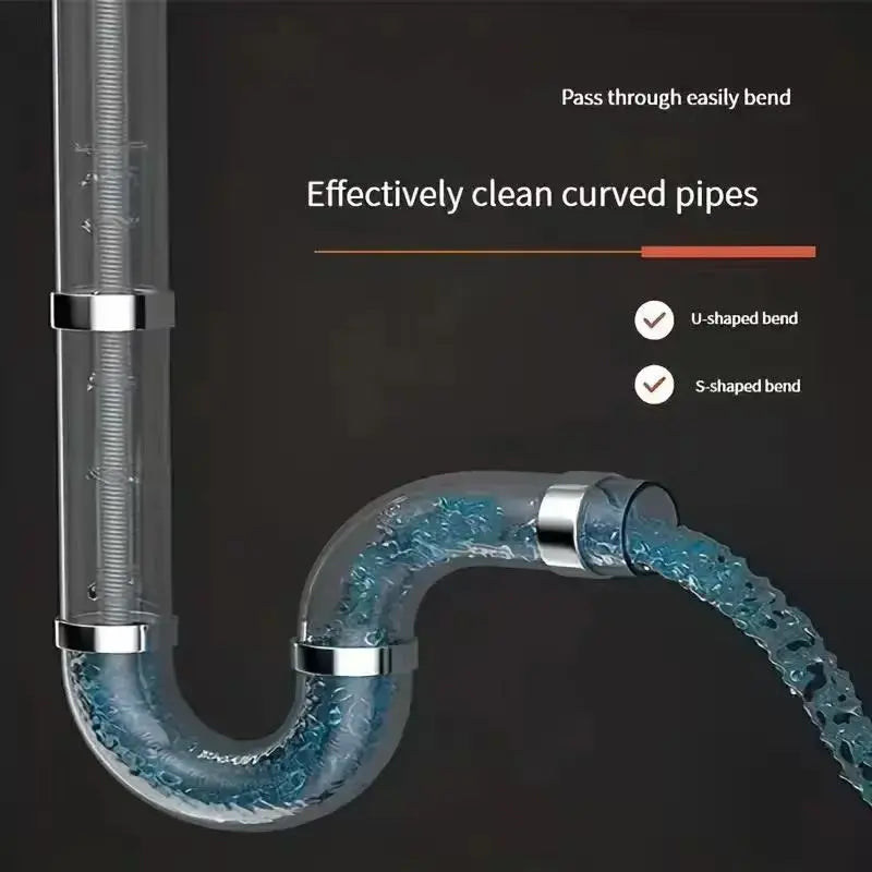 Drill-Powered Flexible Drain Auger