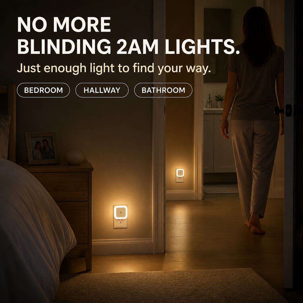 🔥Limited Time Buy More Get More Free!🔥SnugGlow™ Dusk-to-Dawn Night Lights