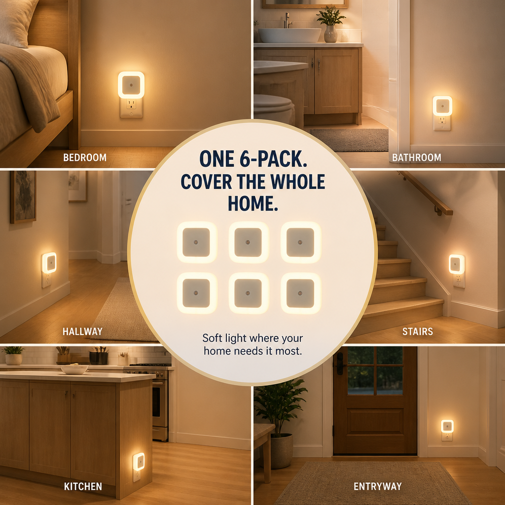🔥Limited Time Buy More Get More Free!🔥SnugGlow™ Dusk-to-Dawn Night Lights